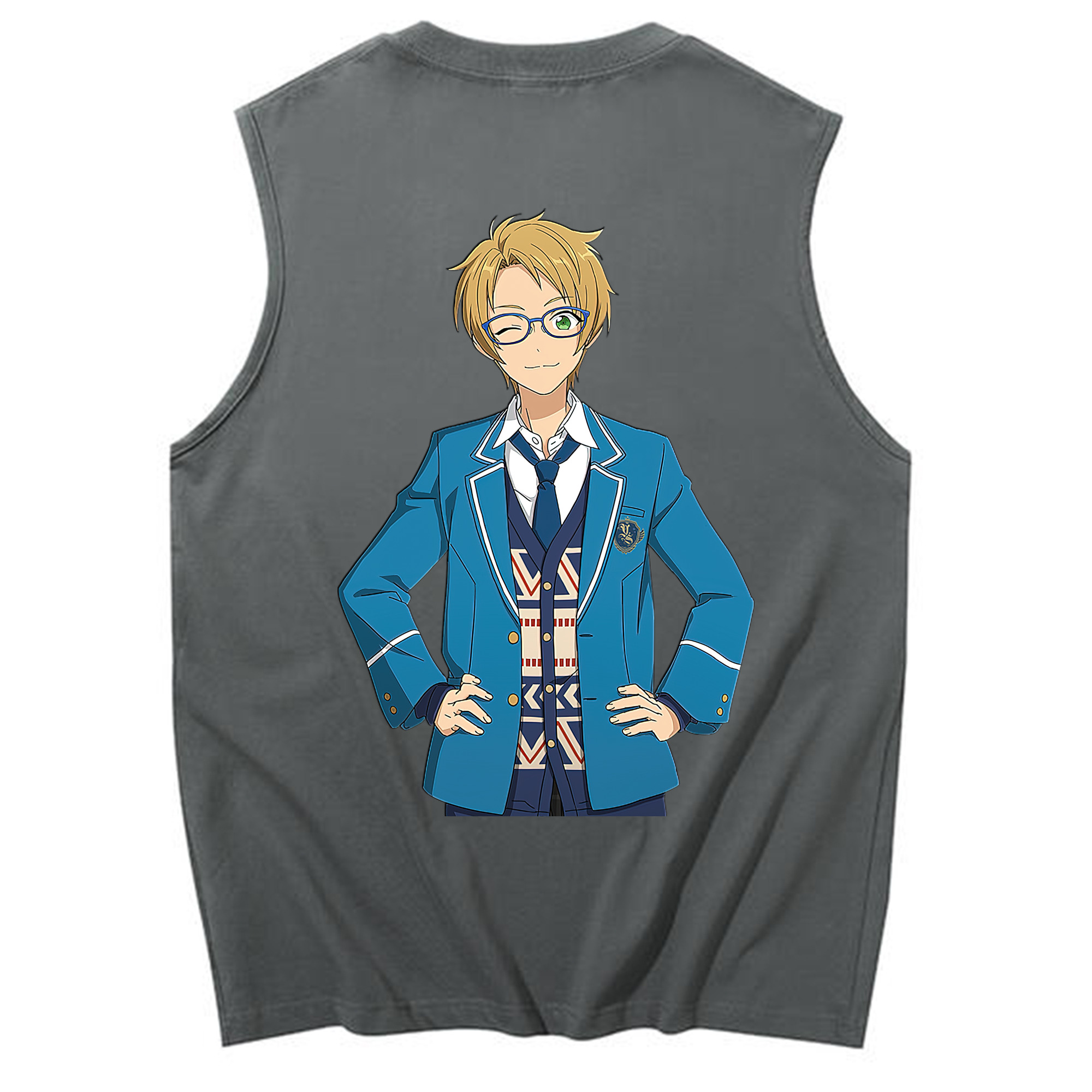 （画像用） あんさんぶるスターズ! Ensemble Stars コットン100％タンクトップ（背面プリント）
